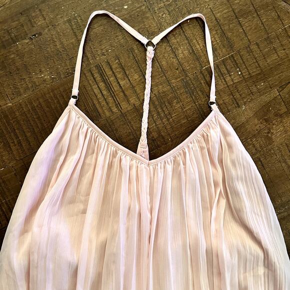 Abercrombie & Fitch Pastel light pink pleated Mini Dress Size M - Picture 6 of 11